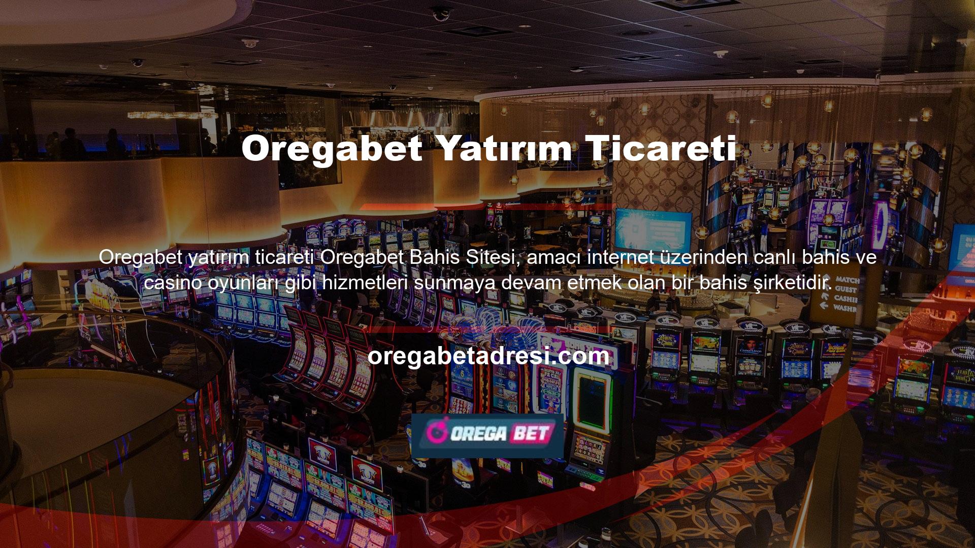 Oregabet, casino sektörünün en iyi bahis sitesi olarak kabul edilir ve güvenilir ve profesyonel bir hizmet sunar